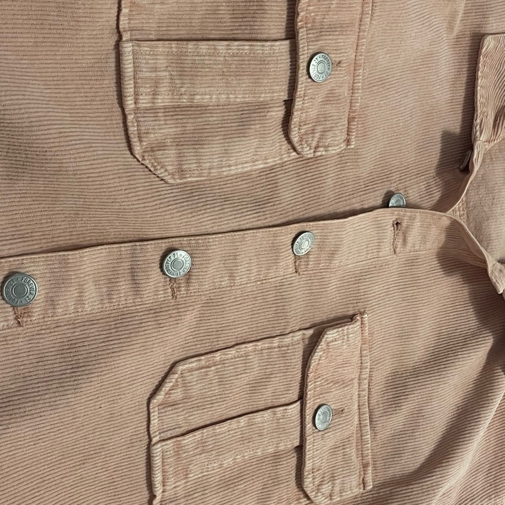 Forever 21 Corduroy Light Pink Shacket - Picture 8 of 11